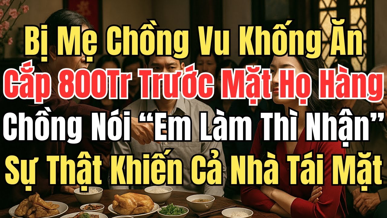 Bị Mẹ Chồng Vu Khống Ăn Cắp 800 Triệu Trước Mặt Họ Hàng, Chồng Nói “Em Làm Thì Nhận Đi”