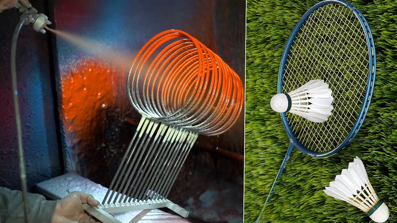 How Badminton Rackets Are Made in a Factory | Step-by-Step ...