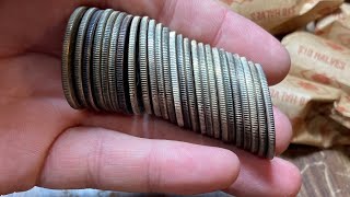 BIG SCORE Coin Roll Hunting Half Dollars!
