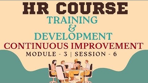 HR Course | Training & Development | Continuous Improvement #hr #hrcourses #training #readywithhr