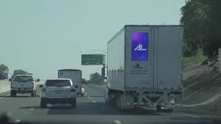 Digital Semi Trailer Advertising - Truck Advertising - 18 wheeler digital ads with Adload