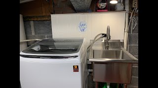 Utility sink upgrade - DIY Costco Trinity utility sink installation