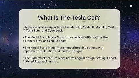 What Is The Tesla Car? - Talking Tech Trends