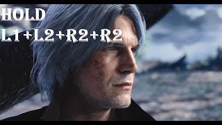 Devil May Cry 5  How to CUT Dante&#39;s Hair ( HOLD L1 + L2 + R1+ R2 )