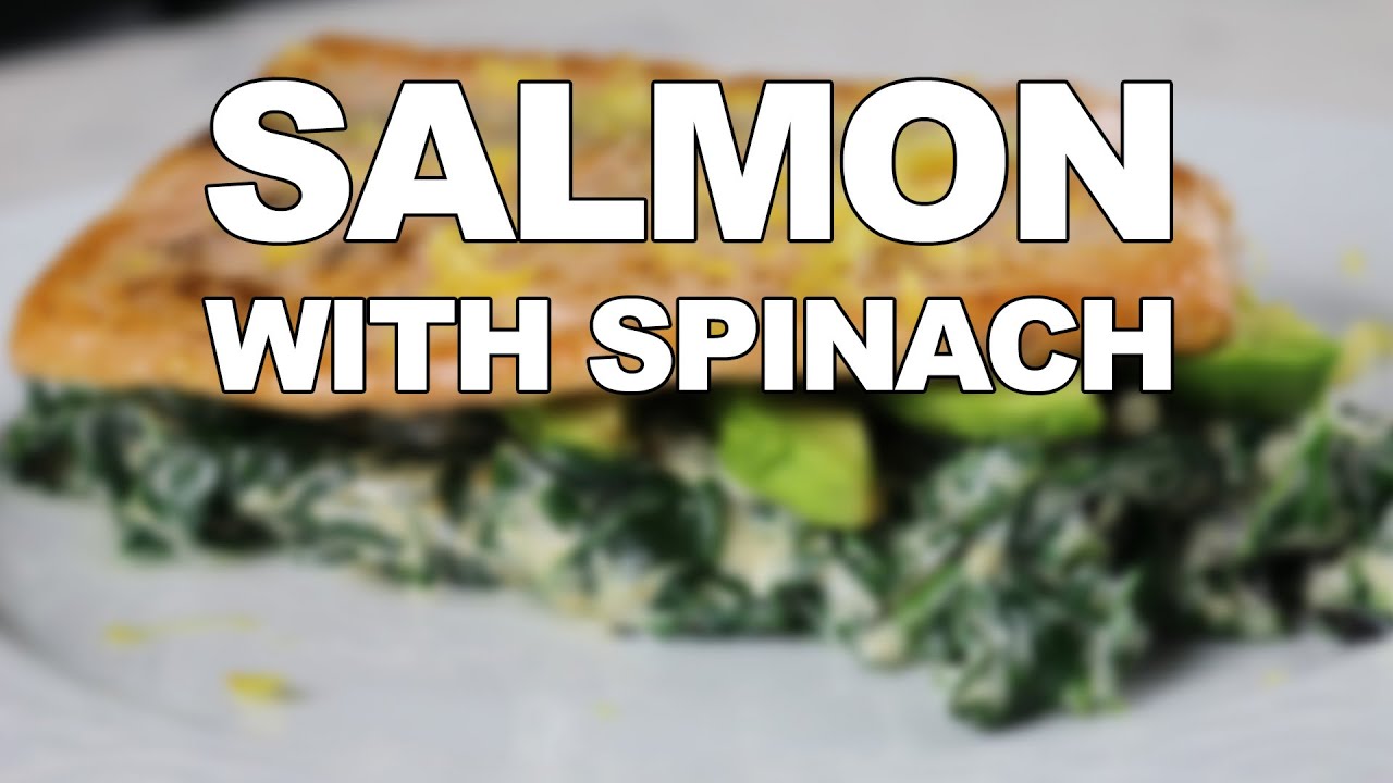Keto daily menu - Salmon with spinach and mascarpone - YouTube