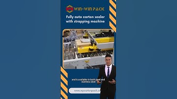 Fully auto carton sealer with strapping machine #cartonsealer #packingmachine #machine #shorts