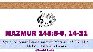 Mazmur 145:8-9, 14-21 (Chord & Lyric)