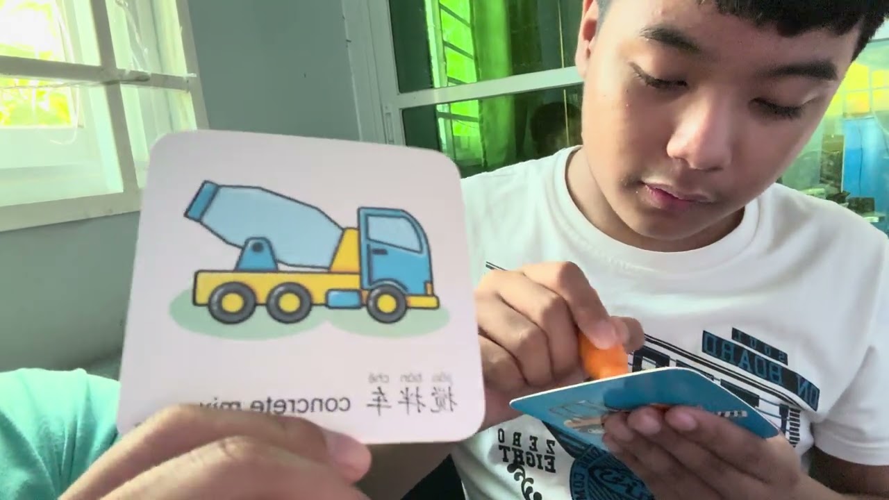 Jaos toy coloring vehicles  reusable coloring flash cards