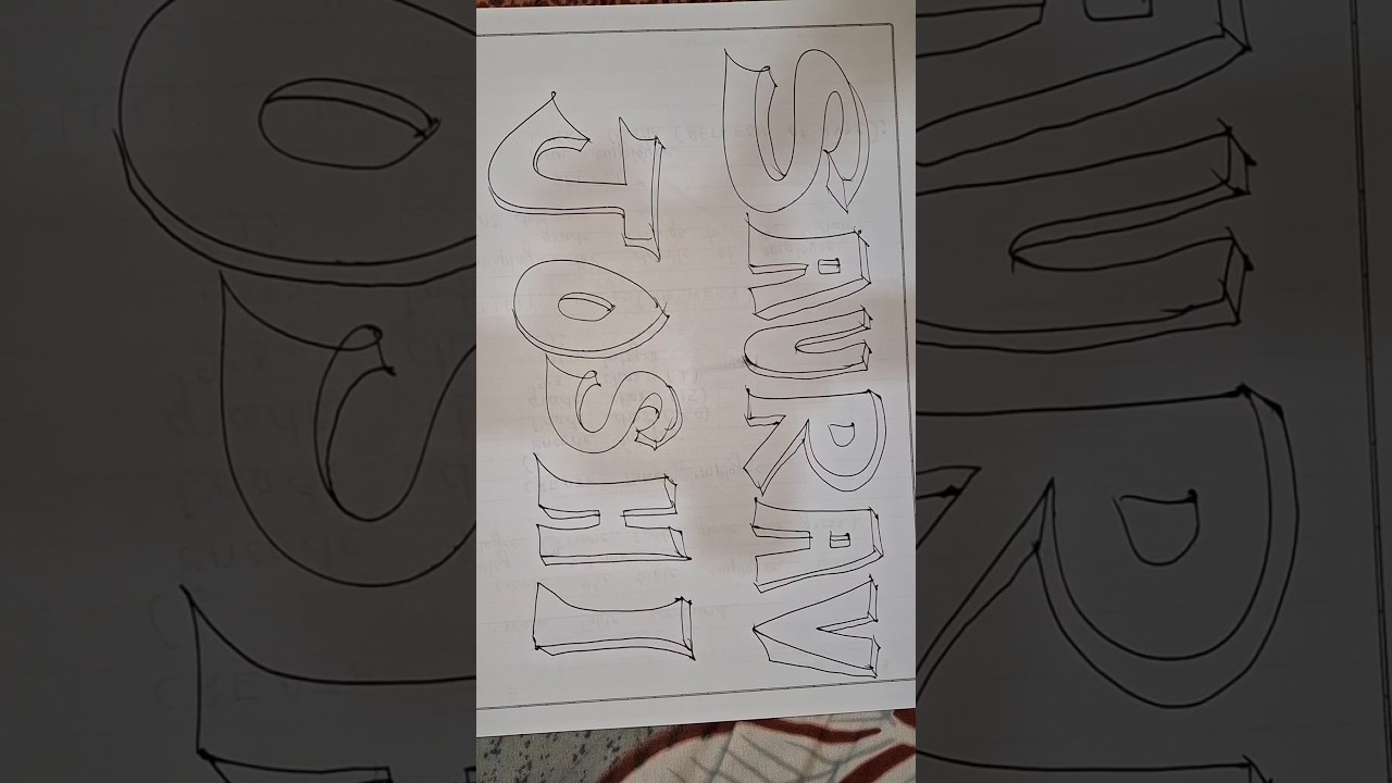 Saurav Joshi | Hand Font Work By Pen | MaxShorts | 