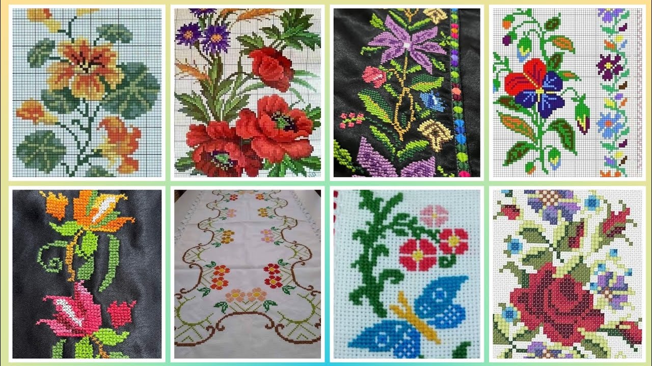 #1 Потрясающие и элегантные схемы для вышивки крестом/идеи дизайна вышивки чарсути. Вышивка ручно...