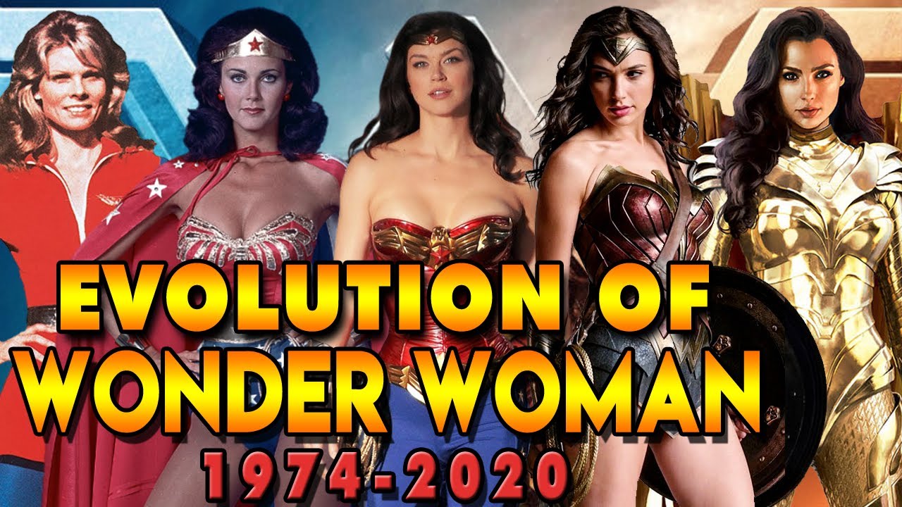EVOLUTION OF WONDER WOMAN - TV AND MOVIES (1974-2020)