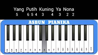 Not Angka Pianika Lagu Daerah Jakarta Sirih Kuning