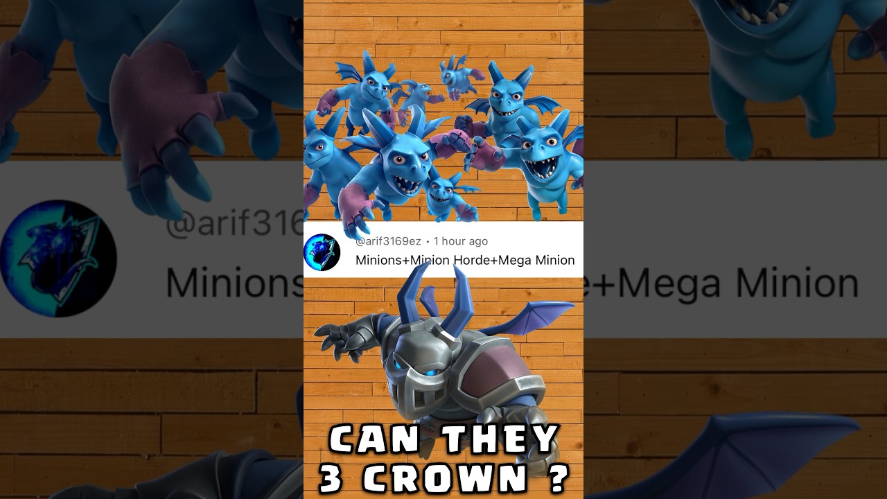 Can Minions, Minion Horde and Mega Minion 3 Crown ? 