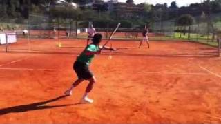 ISP Tennis Academy - Tak breaking a Human wall.... screenshot 4
