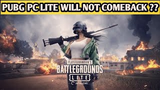 PUBG PC LITE COMEBACK ! LATEST NEWS ! TRIZEN GAMING