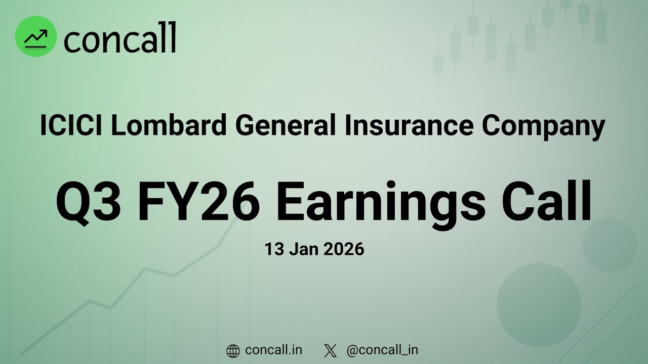 ICICI Lombard General Insurance Company Q3 FY26 Earnings Conference Call | Concall.in