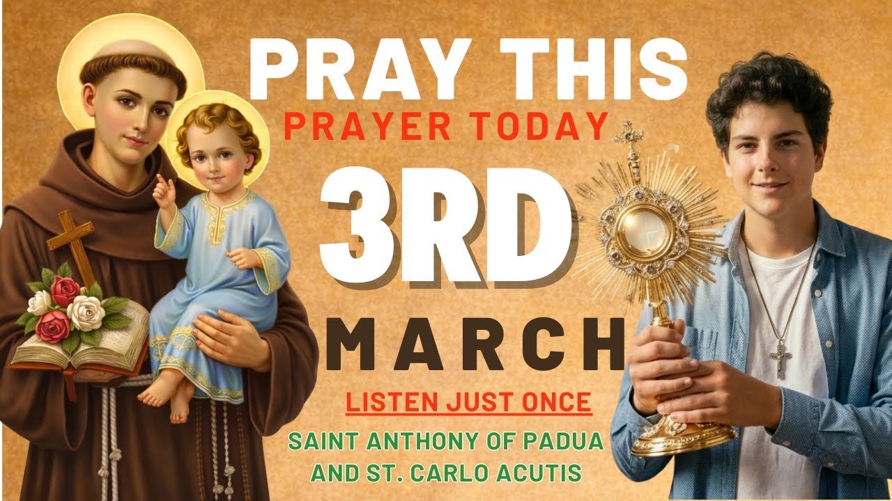 🙏🏼URGENT BREAKTHROUGH PRAYER WITH SAINT ANTHONY OF PADUA & CARLO ACUTIS FOR DIVINE INTERCESSION 
