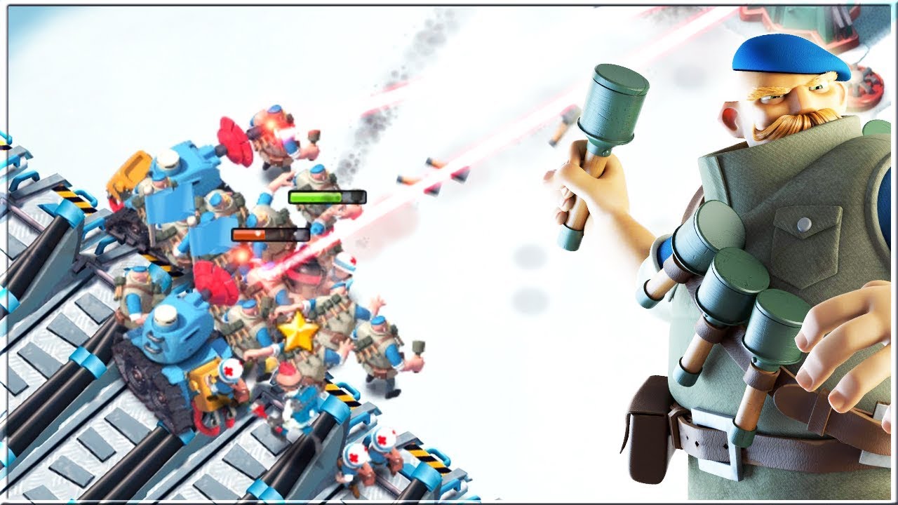 Boom Beach Lazertron and Grenadier Attacks!!