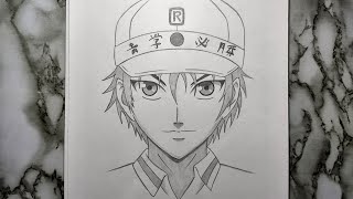 كيفية رسم ريوما من انمي أمير التنس خطوة بخطوة للمبتدئين | The Prince of Tennis screenshot 1