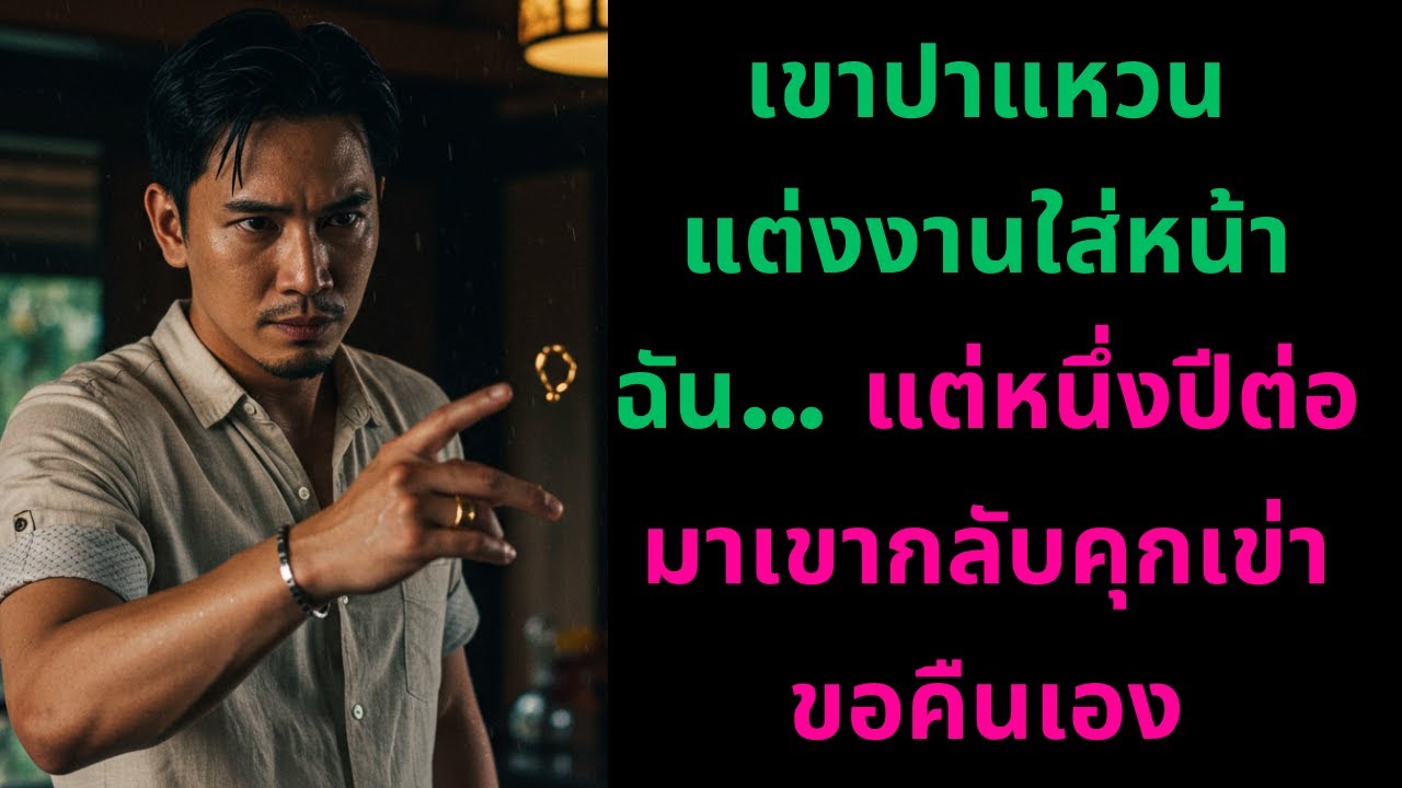 เขาปาแหวนแต่งงานใส่หน้าฉัน… แต่หนึ่งปีต่อมาเขากลับคุกเข่าขอคืนเอง