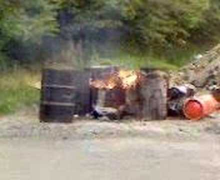 Exploding Aerosol Spray Paint Tin