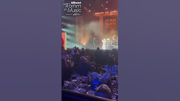 Thumbnail of Feid Shows Support For Karol G As She Performs "AMARGURA" | Billboard Women In Music 2024