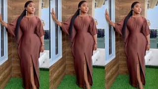 How To Cut And Sew Bubu Kaftan Dress With Front Slit Kaftan Dress Beginners Friendly