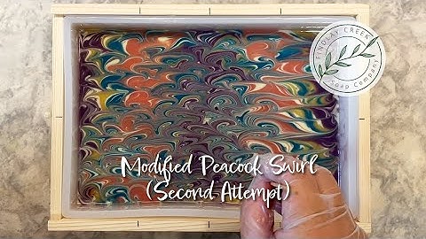 Making Modified Peacock Swirl (Second Attempt!) Cold Process Soap - Soap Challenge Club 2022
