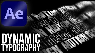 Dynamic Typography in Adobe After Effects - After Effects Tutorial - No Plugins.