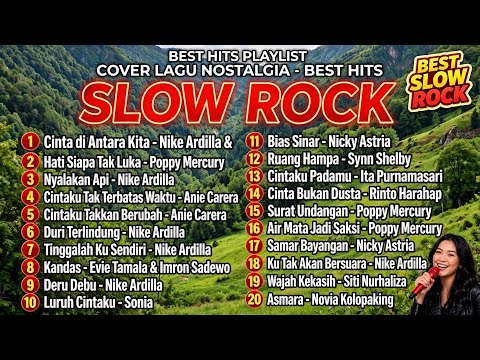 20 LAGU SLOW ROCK NOSTALGIA TERBAIK | Nike Ardilla \u0026 Poppy Mercury Cover Ai