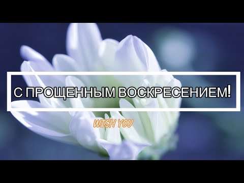 ⛅С Прощенным воскресением!🙏