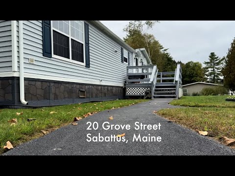 20 Grove Street, Sabattus, ME home video tour