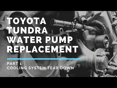 Toyota Tundra Water Pump Replacement, Cooling Components - Disassembling Tundra Cooling System 1/2