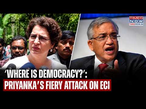 ECI Row: Priyanka’s Blunt Attack On Gyanesh Kumar Amid SIR Controversy, ‘Where Is Democracy?’ |WATCH
