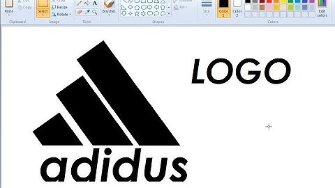How to draw Adidas Logo using Ms Paint | Adidas Logo | Ms Paint.