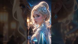 ❄️ Elsa's Fan-Art Magic ❄️ #Elsafanart #Aiart #Shorts