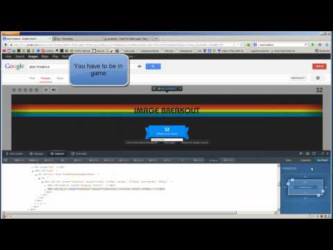 Google Atari Breakout HACK CHEAT tutorial Java script edit FIREFOX