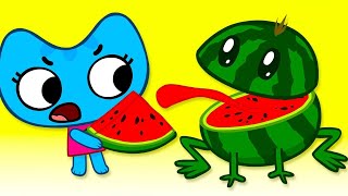 Fruit Song | Смешные Котята | Kit and Kate - Nursery Rhymes Russian