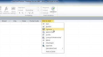 Microsoft Access: Add a Lookup field to a Table