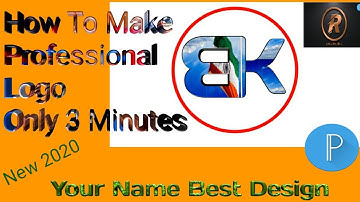 How To Make Professional Logo For Youtube channel| Only 5 Minutes