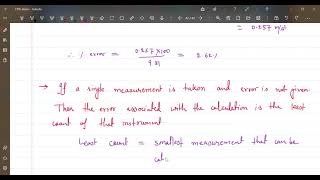 Lecture 10 | Units & Dimensions | Error analysis | Multiplication & Division rule