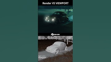 VIEWPORT VS FINAL RENDER #3d #caranimation #realistic #blender3d #animatable