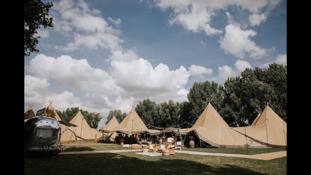 Festival Tipi Wedding with 9 Giant Hat Tipis