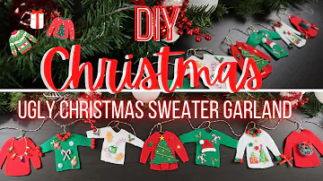 🎄Christmas 2020 DIY | Ugly Christmas Sweater Garland/Ornament 🎅🏻