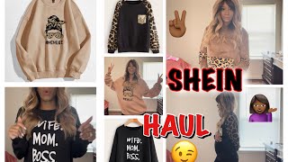 SHEIN HAUL | 20 weeks pregnant | Shein Fall\/Winter Haul | Shein Sweaters | Shein Sweatshirts