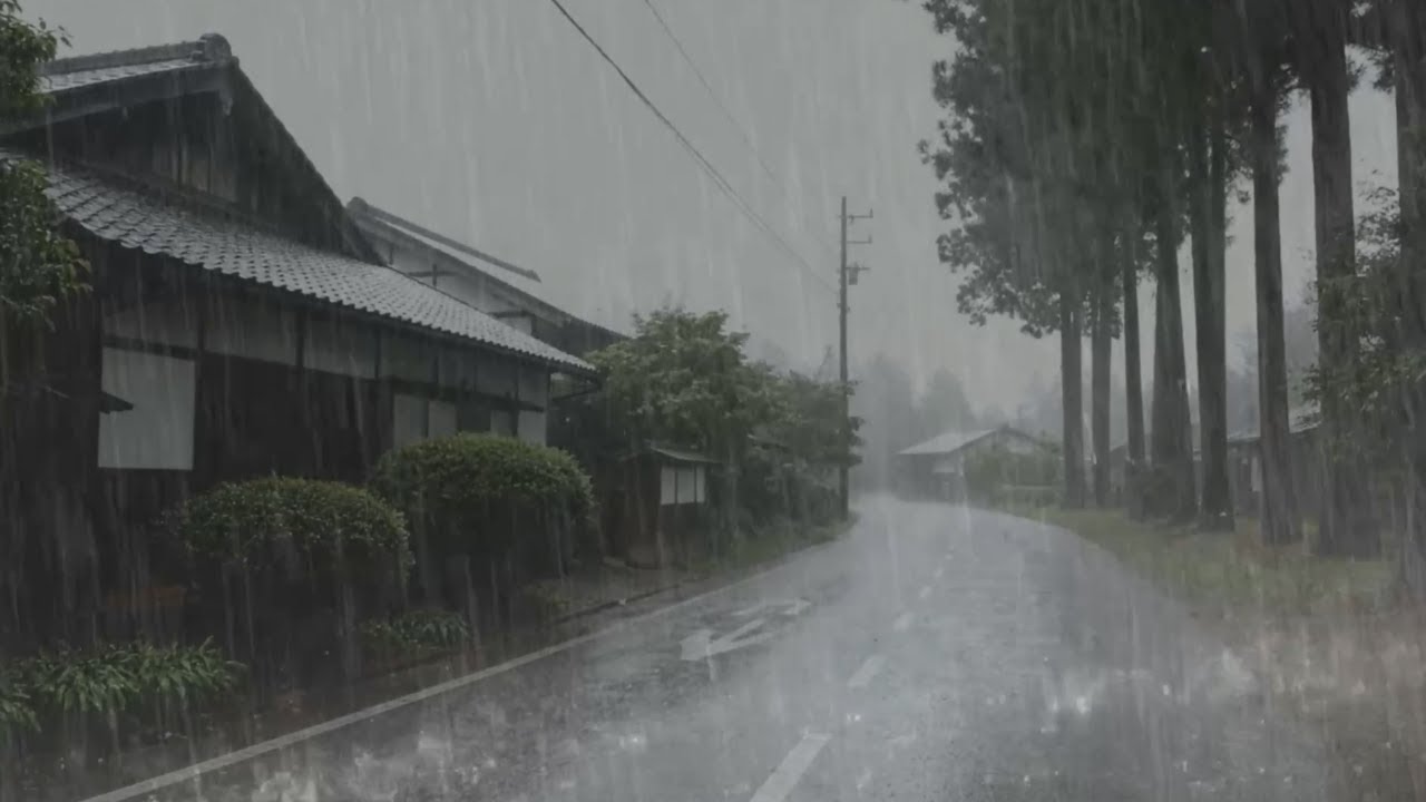 Rain Sounds for Sleeping 😴 Heavy Rain & Thunderstorm for Deep Sleep & Relaxation at Night
