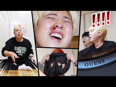 더럽게 자취하는 친구에게 보상 걸고 게임하기!!! 더러운데 게임도 못하면 답없다!!!!!