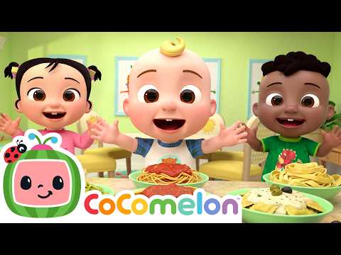 JJ, Cody, and CeCe Make Yummy Pasta with Grandma! 🍝 | CoComelon Kids Songs & Nursery Rhymes