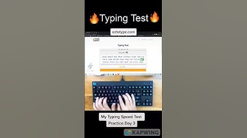 Typing Speed Test Practice Day 3 #shorts #typingtest #challenge