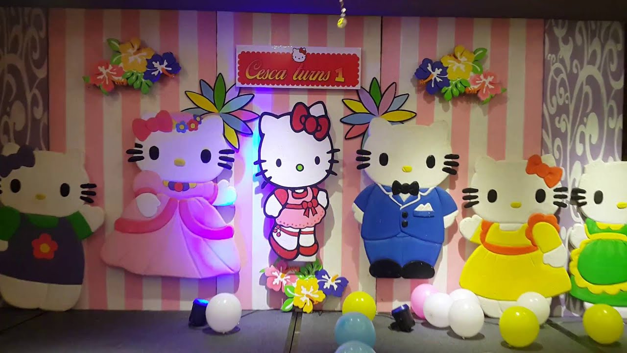 Hello Kitty Theme Of Groove Paint Party Needs